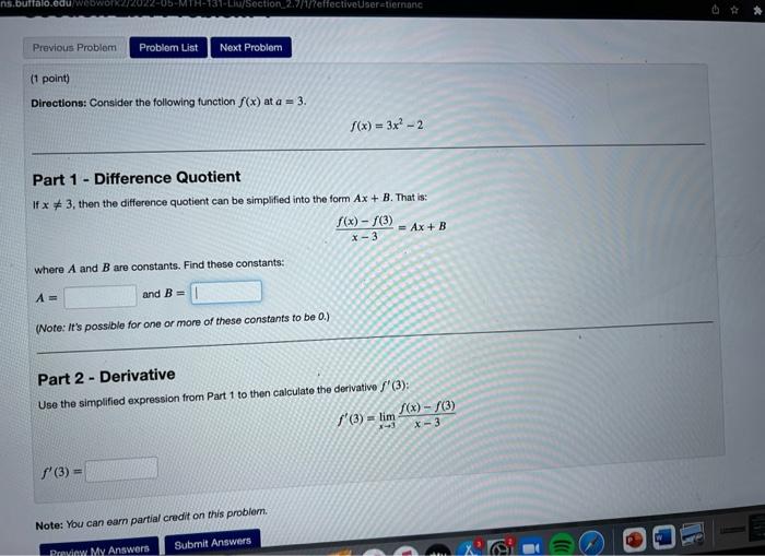 Solved Directions: Consider the following function f(x) at | Chegg.com