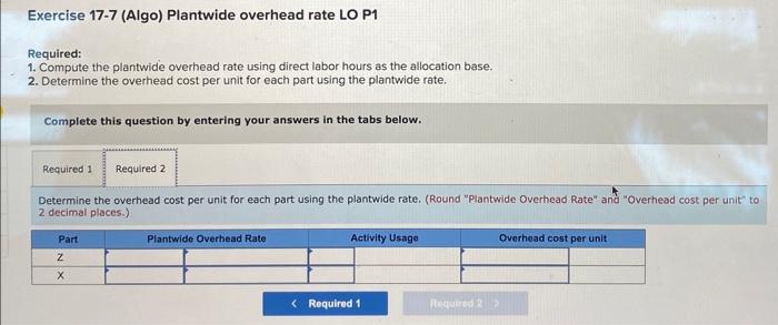 Solved Required Information Use The Following Information | Chegg.com