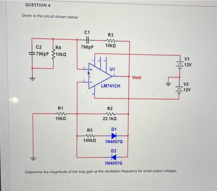 Solved Given is the circuit shown below: | Chegg.com