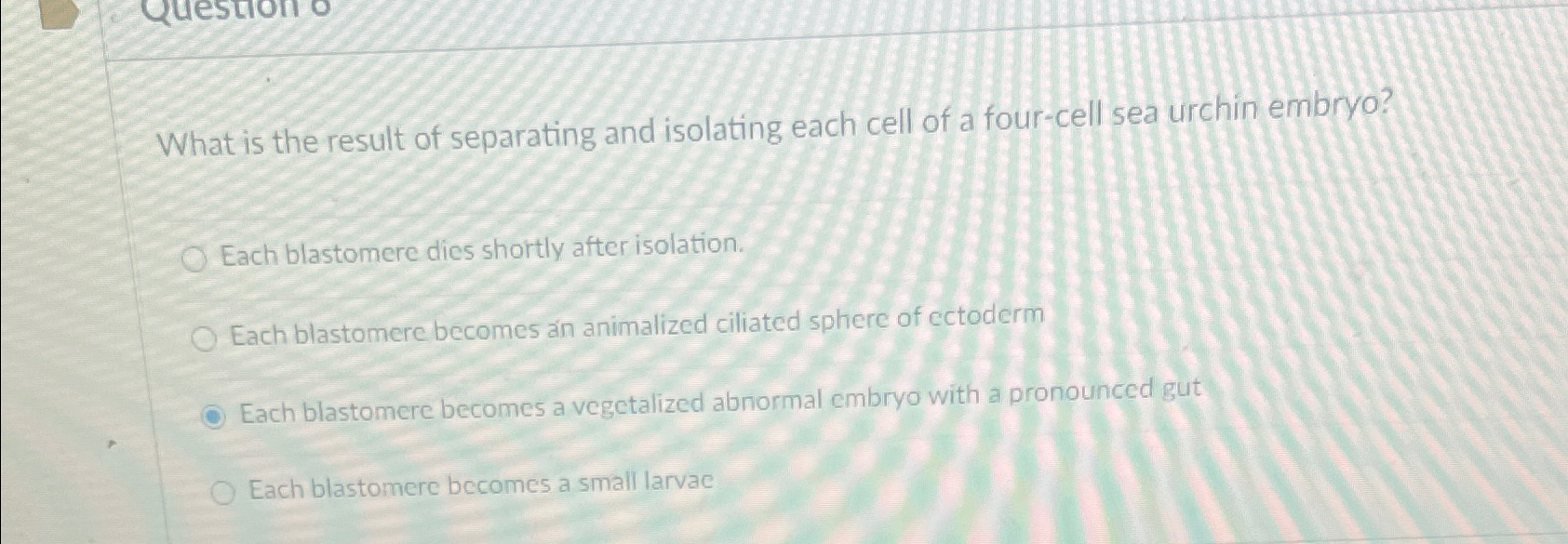 Solved What is the result of separating and isolating each | Chegg.com