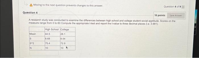 Solved A research study was conducted to examine the | Chegg.com