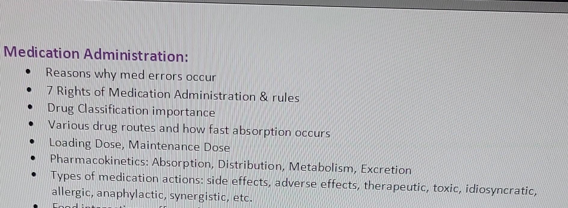 Solved Medication Administration: - Reasons Why Med Errors | Chegg.com