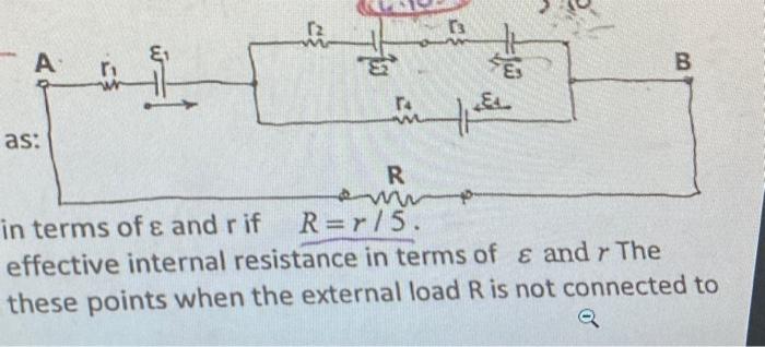 Solved 15 r 20) In the figure the emfs and their internal | Chegg.com