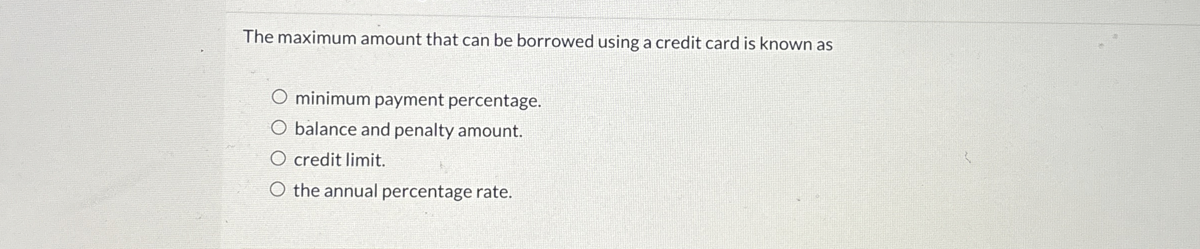 Solved The maximum amount that can be borrowed using a | Chegg.com