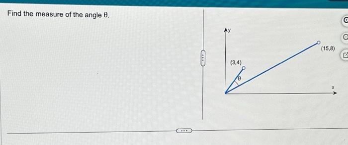 Solved Find the measure of the angle θ. | Chegg.com