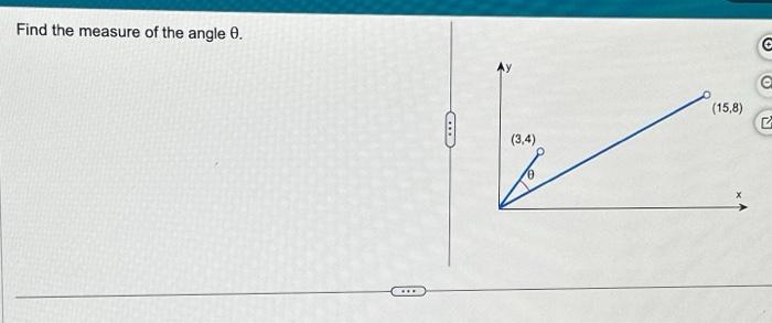 Solved Find The Measure Of The Angle Chegg Com