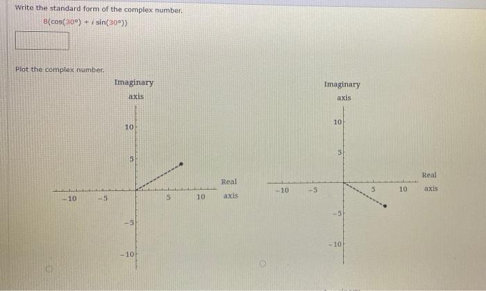 Solved Write the standard form of the complex number. | Chegg.com
