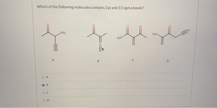Solved pes Which of the following molecules is the most | Chegg.com