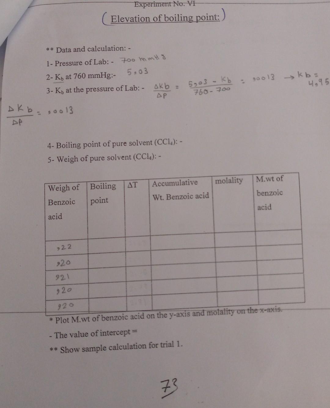 Experimen 12  Elevation of the Bling Porn 83 12 | Chegg.com