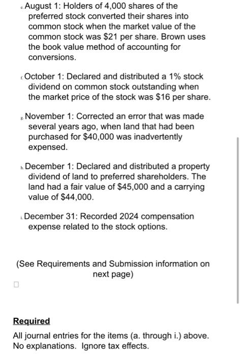 Solved At The Beginning Of 2024 Taylor Corporation Had The Chegg Com   Image