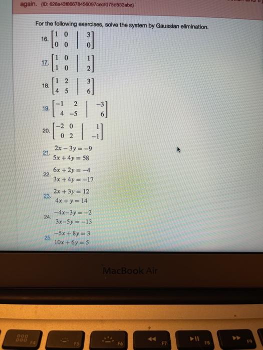 Solved Again Id cfd75d533aba For The Chegg Com