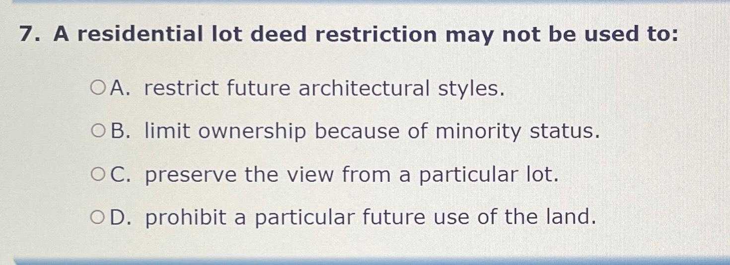 Curated visual reference: Fresh Look at Solved A Residential Lot Deed Restriction May Not Be Used
