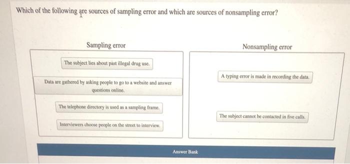 solved-which-of-the-following-are-sources-of-sampling-error-chegg