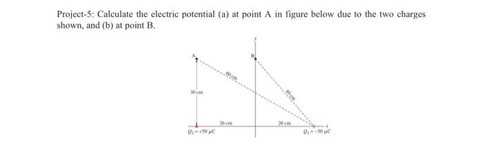 Solved Calculate the electric potential (a) at point A in | Chegg.com