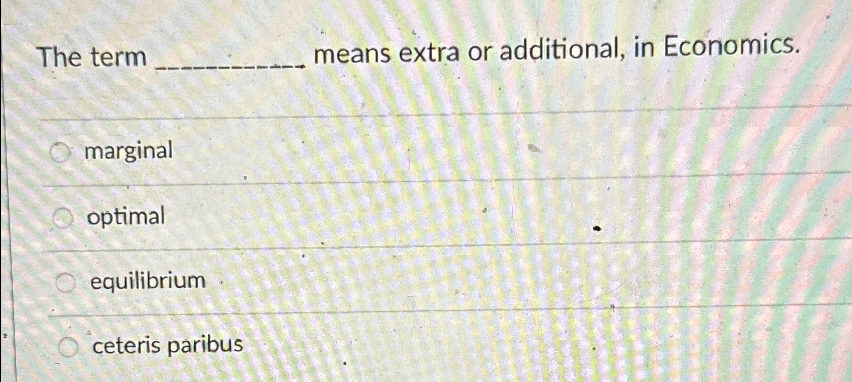 Solved The term means extra or additional, in | Chegg.com
