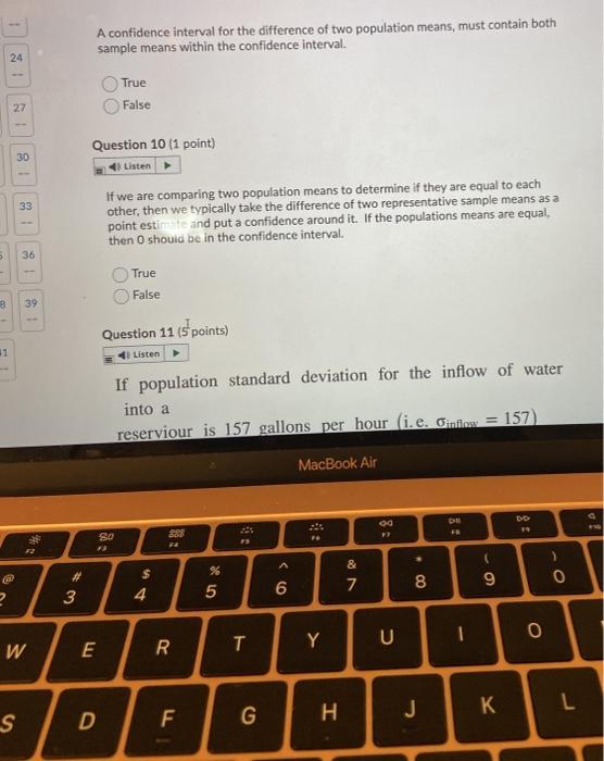 Solved A confidence interval for the difference of two | Chegg.com