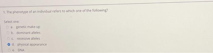 Solved 13. What is a test cross used for? Select one: a. To | Chegg.com