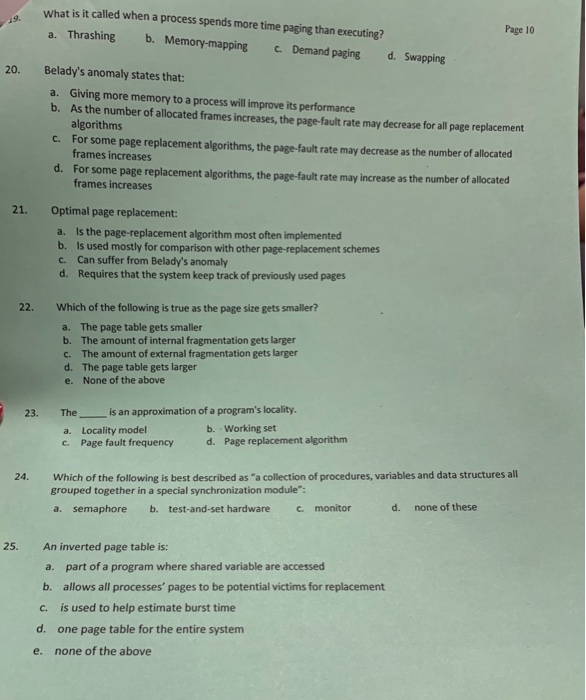 Solved Help With These Multiple Choice Just The Answer N