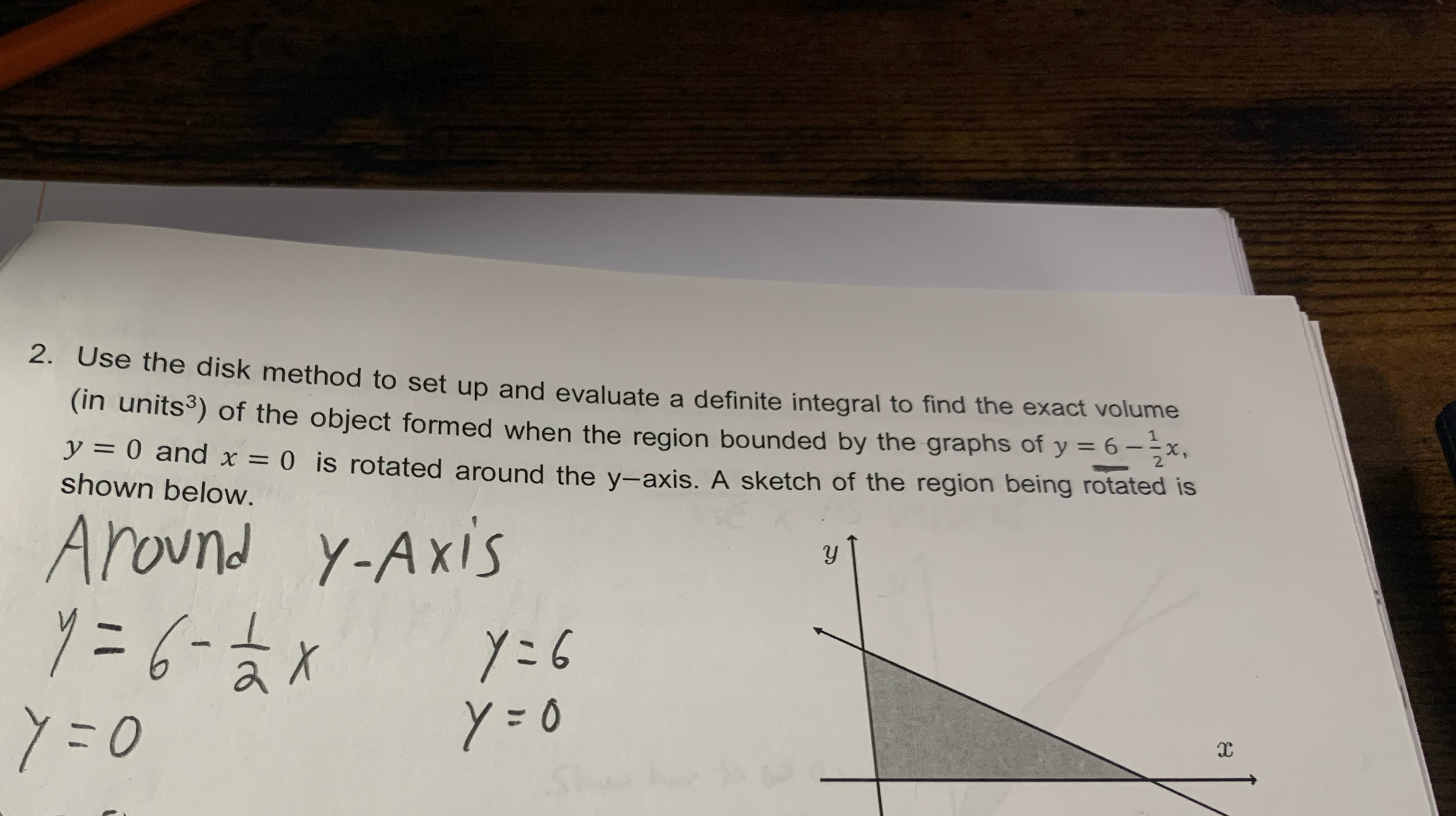 Solved Use the disk method to set up and evaluate a definite | Chegg.com