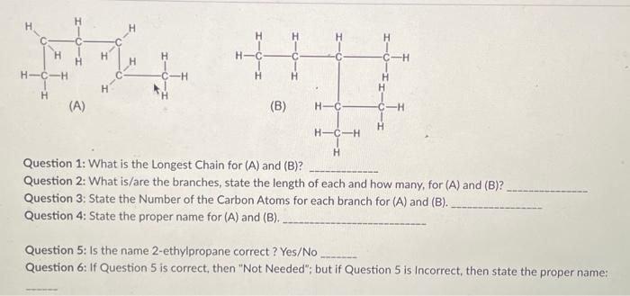 Solved Question 1: What is the Longest Chain for (A) and (B) | Chegg.com