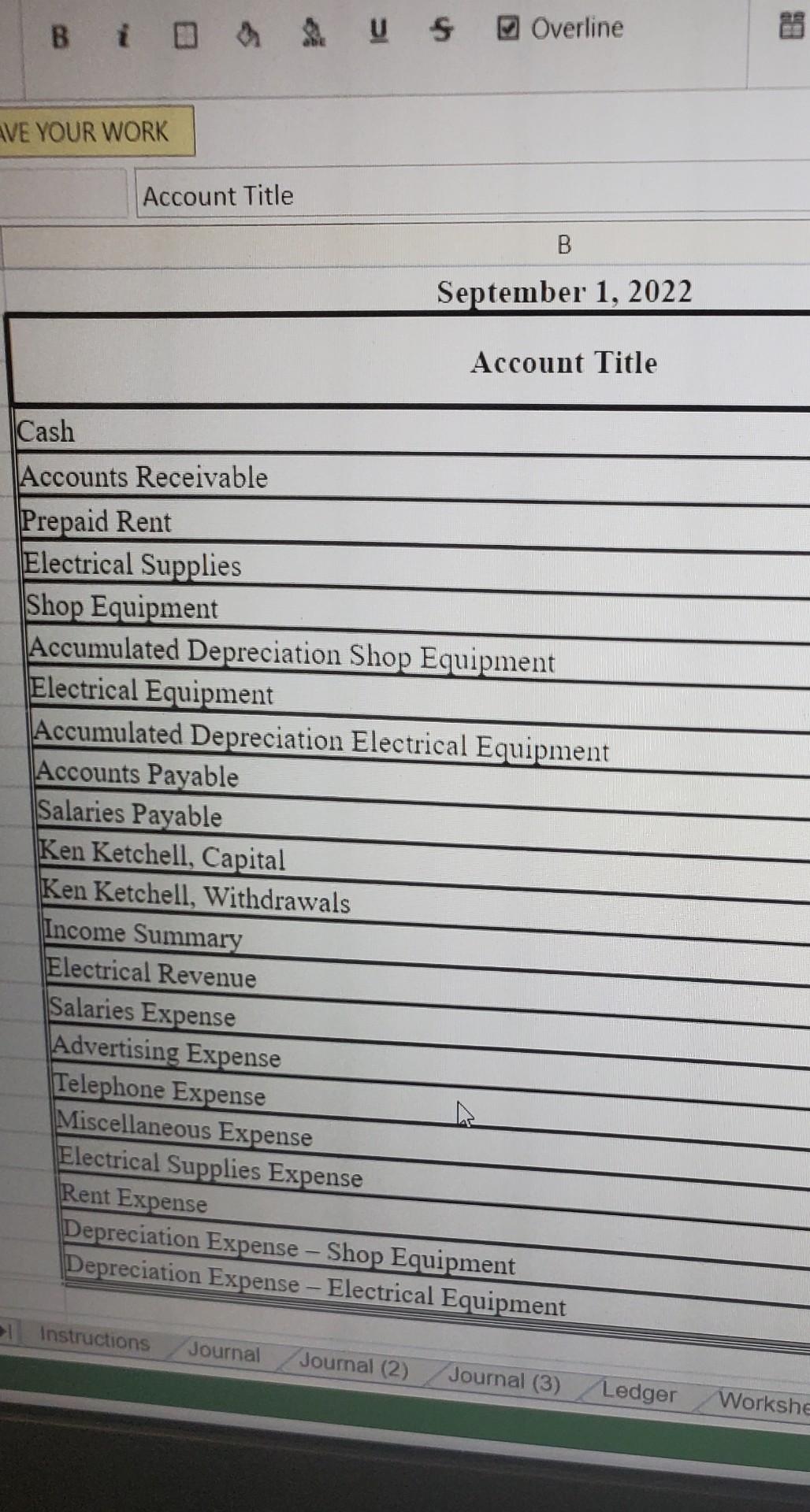 B Depreciation Expense Electrical Equipment Record