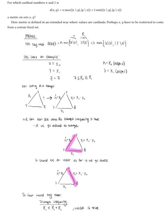 Solved this problem is for a set theory class. An example is | Chegg.com