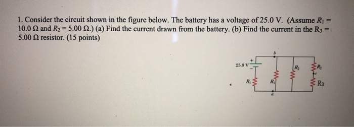 Solved 1. Consider the circuit shown in the figure below. | Chegg.com