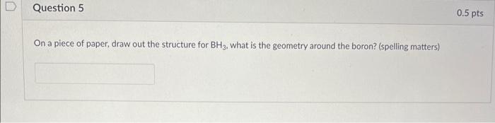 Solved Which Of The Following Molecules Has Tetrahedral | Chegg.com