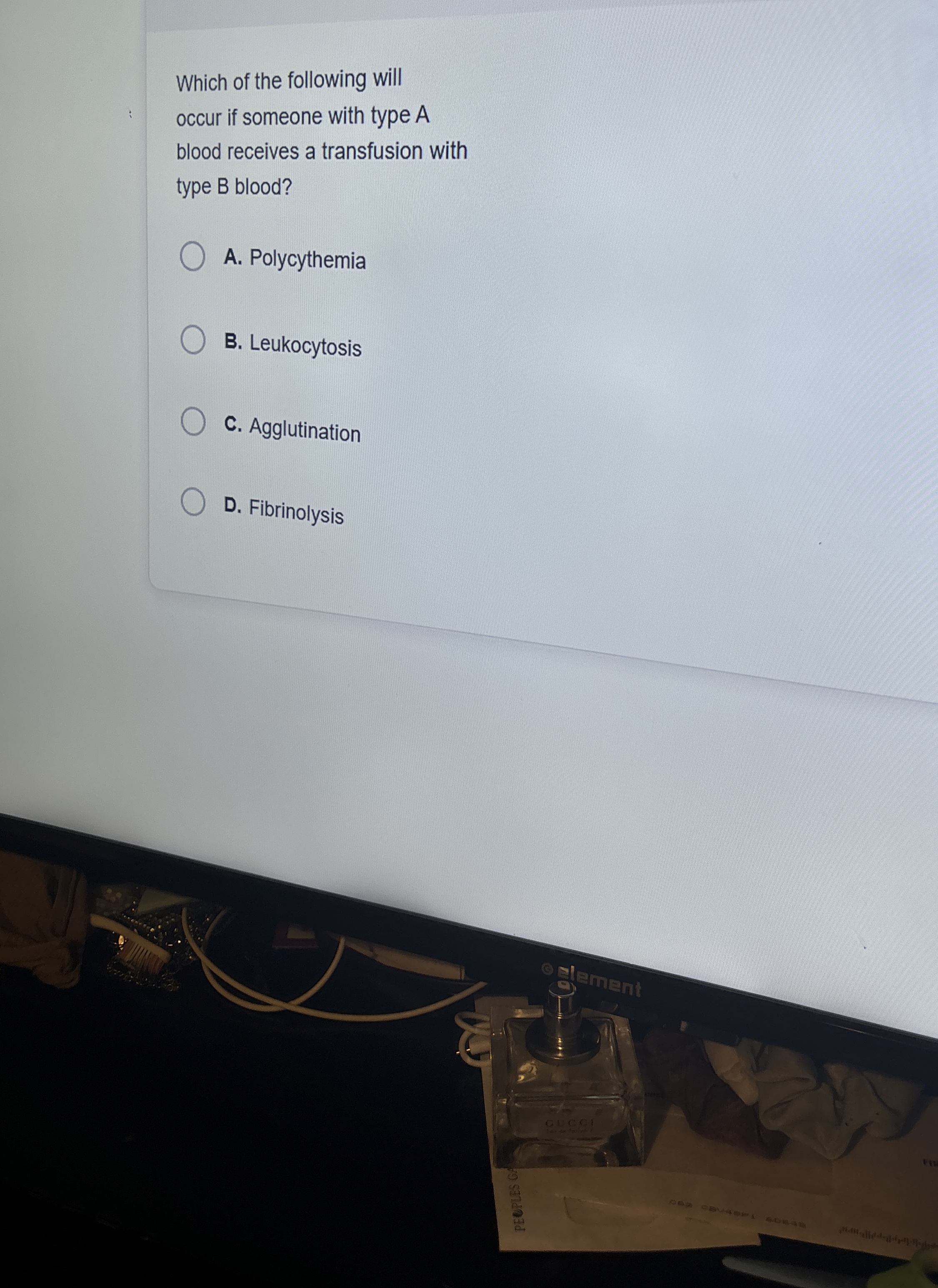 Solved Which of the following will occur if someone with | Chegg.com