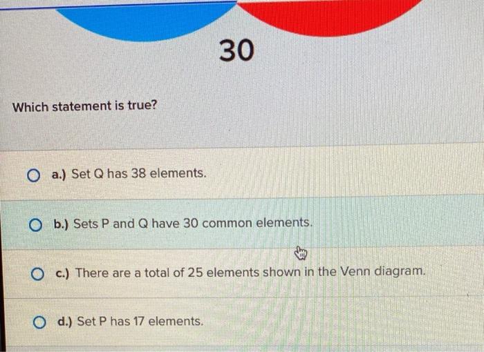 Solved Two Sets A And B Are Shown In The Venn Diagram Below. | Chegg.com