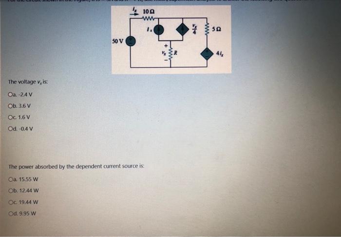 Solved For the circuit shown in the Figure, if Is = 3A and | Chegg.com