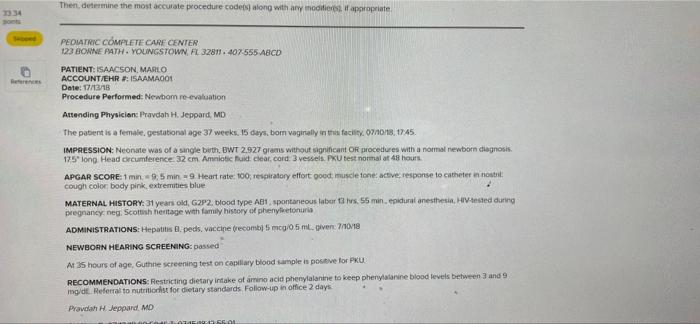 The patient is a four year old male brought to the | Chegg.com