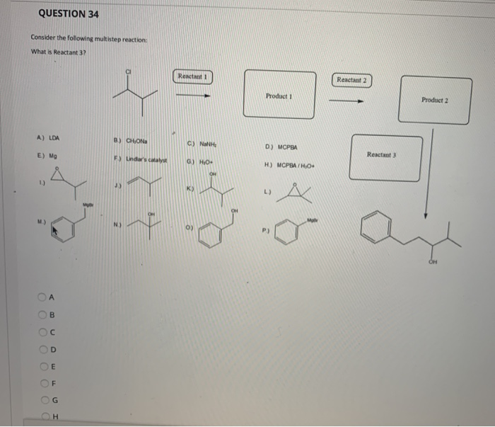 Solved QUESTION 34 Consider the folowing multistep reaction | Chegg.com