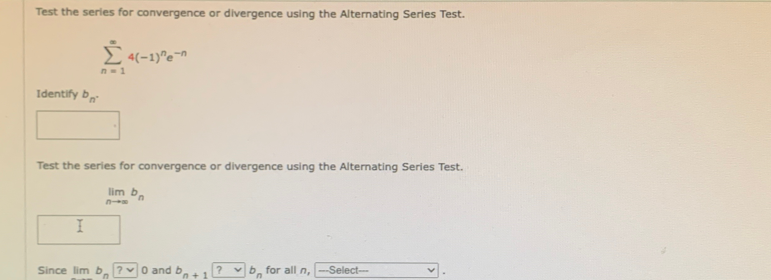 Solved Test the series for convergence or divergence using | Chegg.com