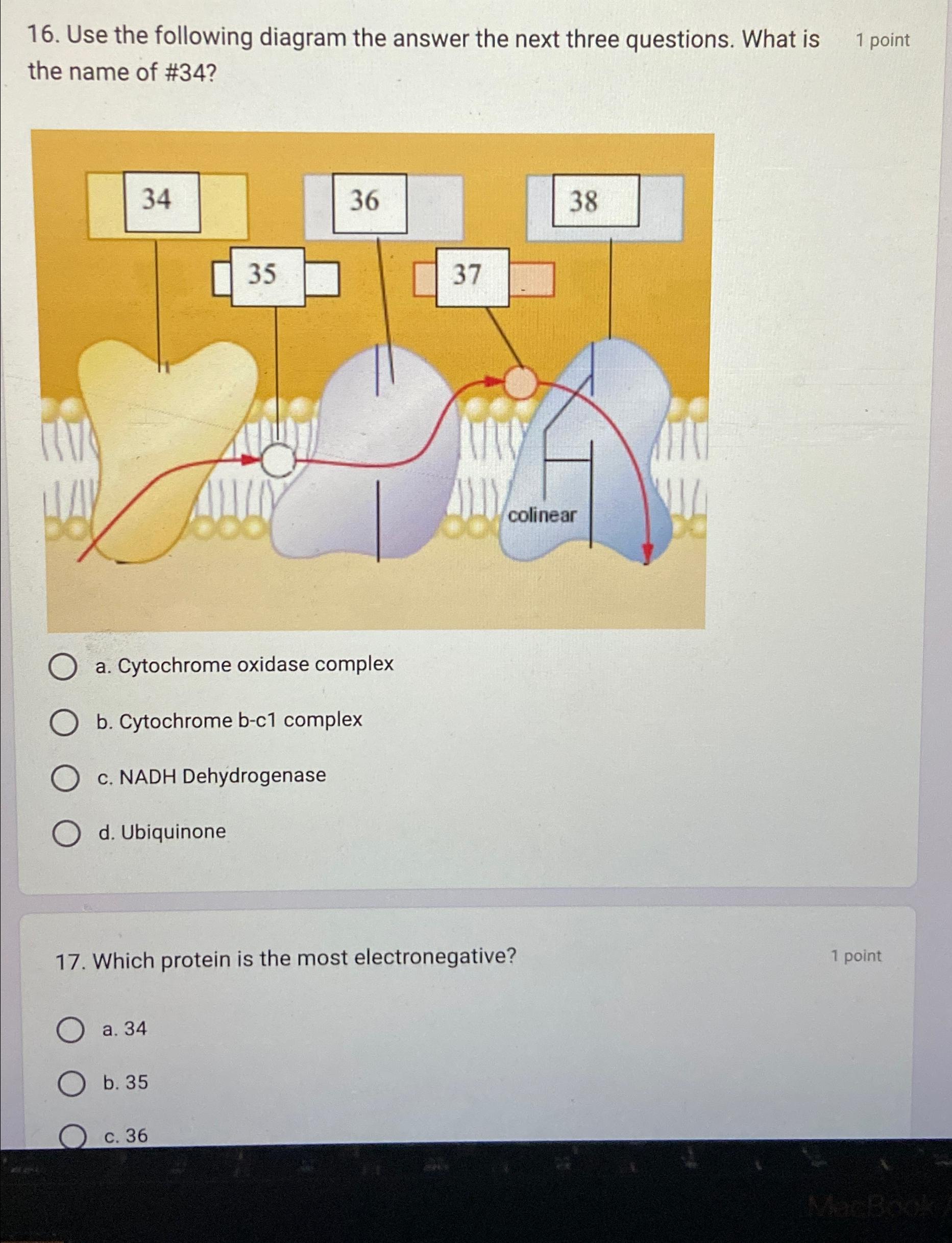Solved Use the following diagram the answer the next three | Chegg.com