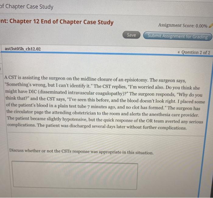 Solved of Chapter Case Study Ent: Chapter 12 End of Chapter | Chegg.com