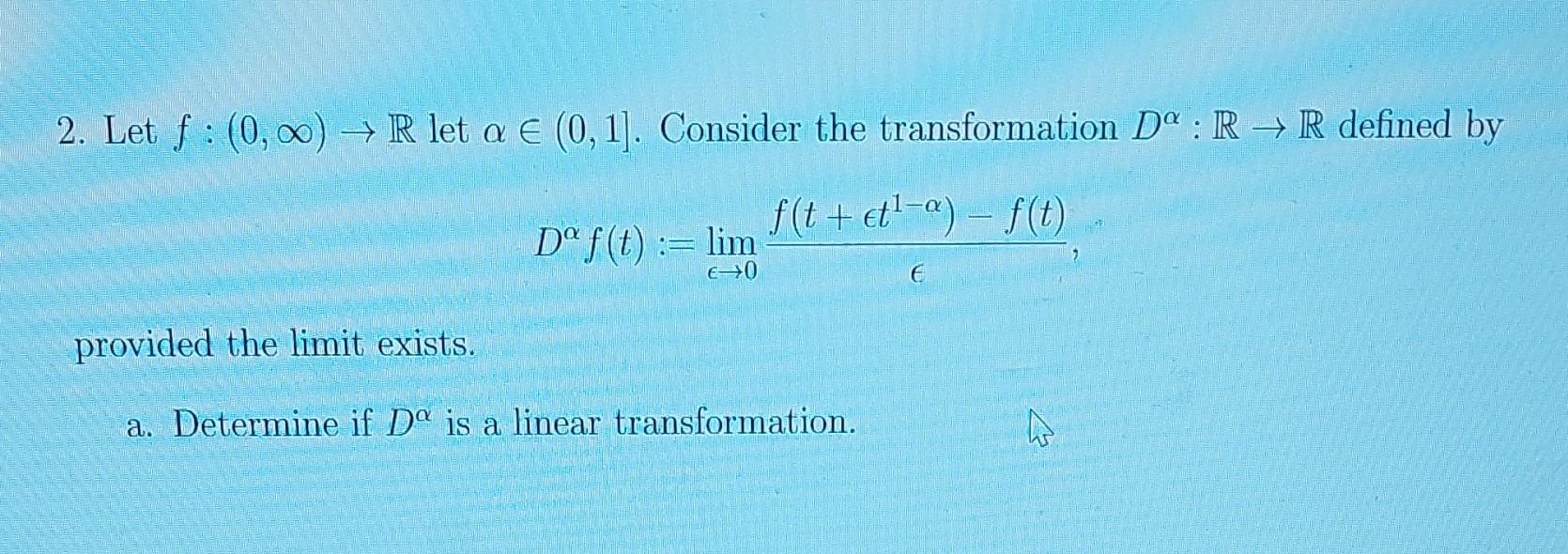 Solved 2 Let F 0 ∞ →r Let α∈ 0 1] Consider The