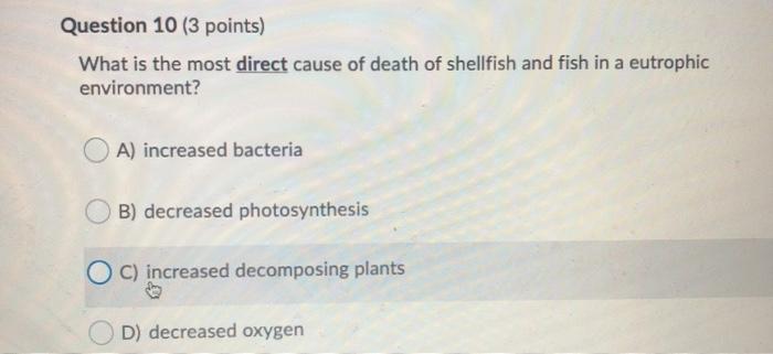 Solved Question 9 (3 Points) Which Of The Following Is True | Chegg.com