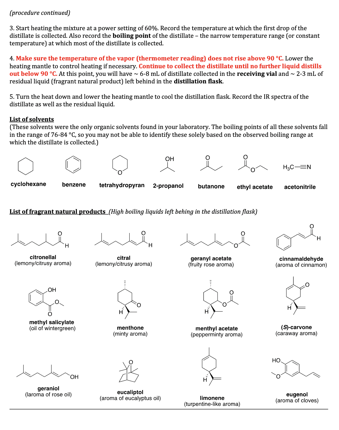 IR analysis need to be identified to determine what