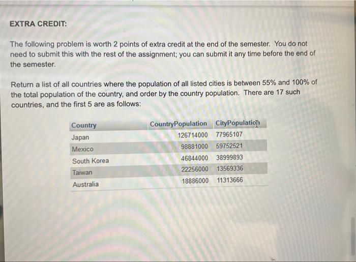 for each of the problems below, your assignment is to | Chegg.com