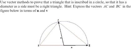 Solved Use Vector Methods To Prove That A Triangle That Is 