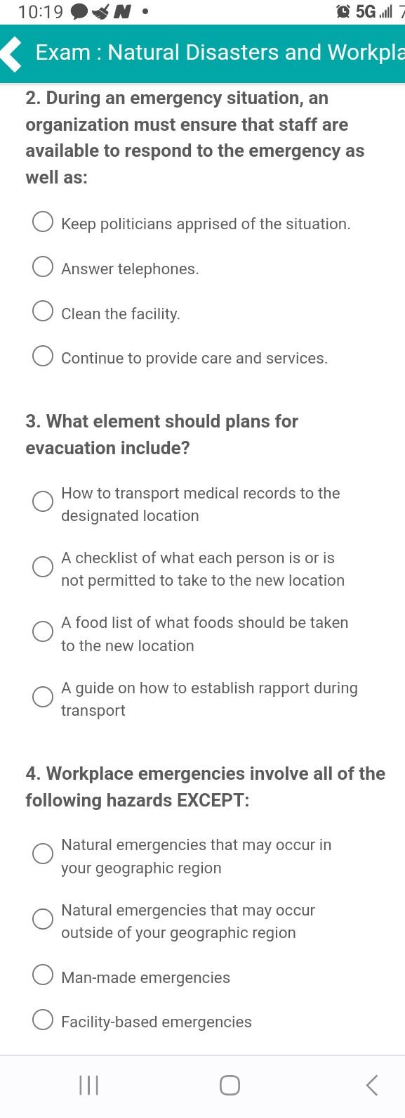 Solved 2. During an emergency situation, an organization | Chegg.com