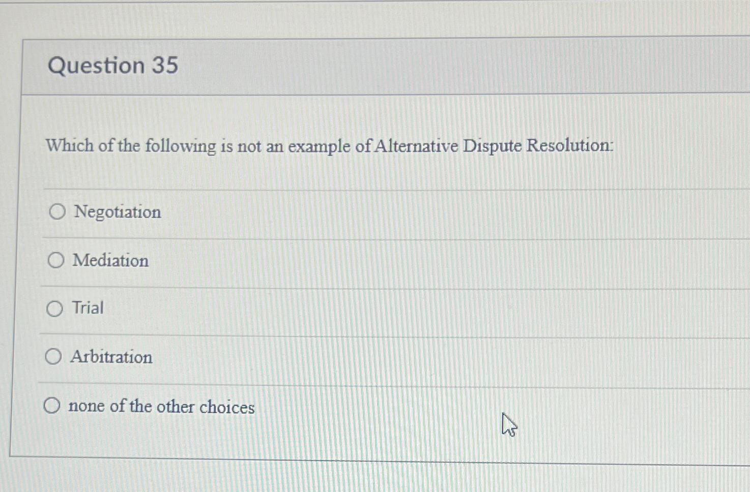 Solved Question 35Which of the following is not an example