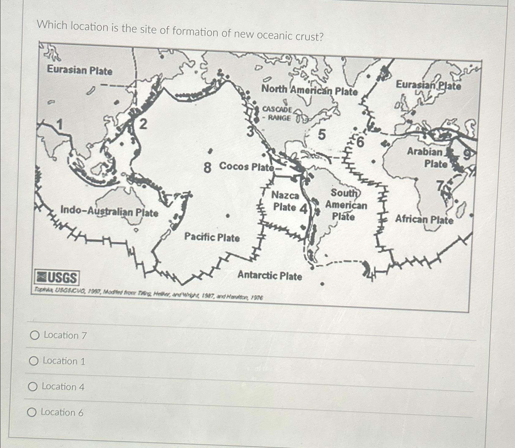 Which location is the site of formation of new | Chegg.com