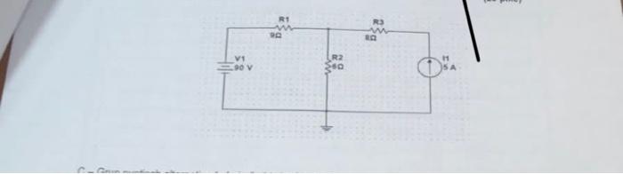 Solved Find The Voltage And Current In Every Element Of The | Chegg.com