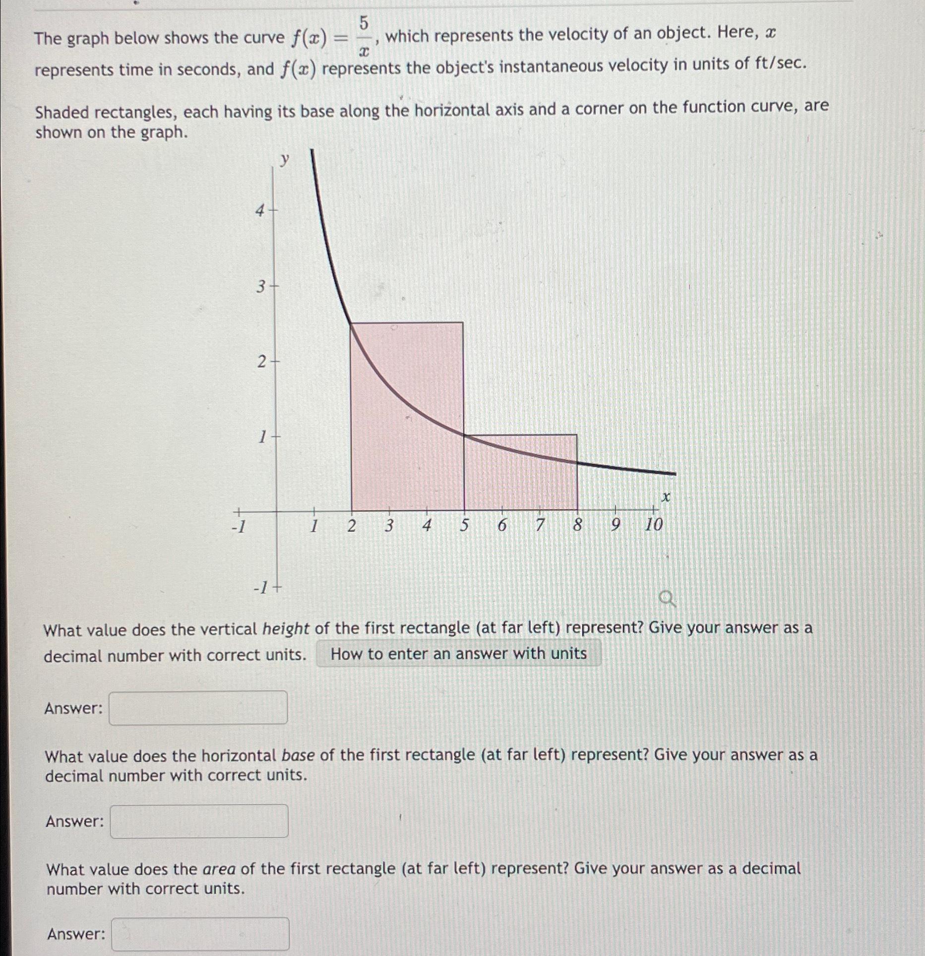 Solved The graph below shows the curve f(x)=5x, ﻿which | Chegg.com