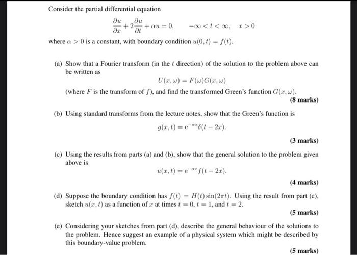 Solved Consider the partial differential equation | Chegg.com