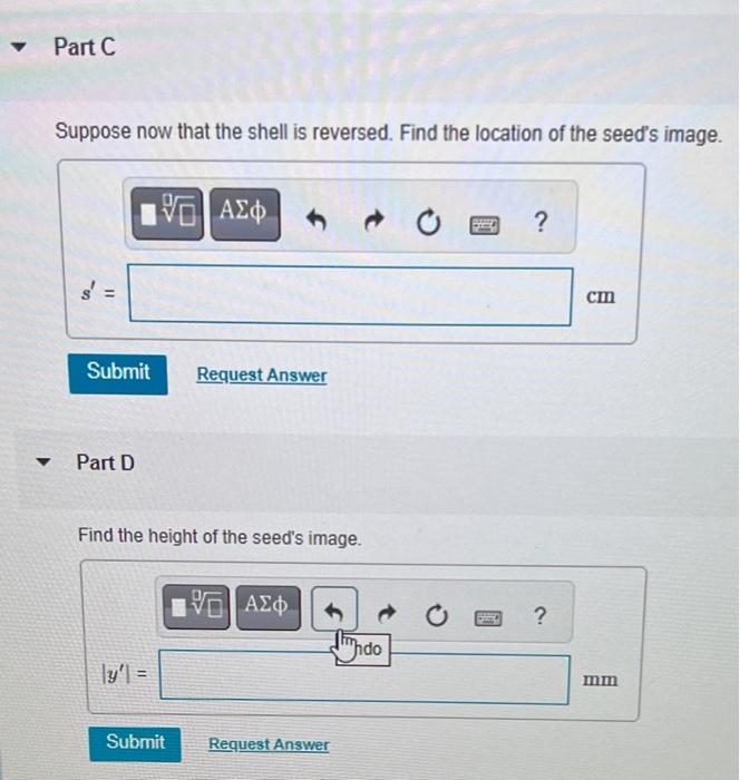 Solved The thin glass shell shown in the figure (Figure 1) | Chegg.com