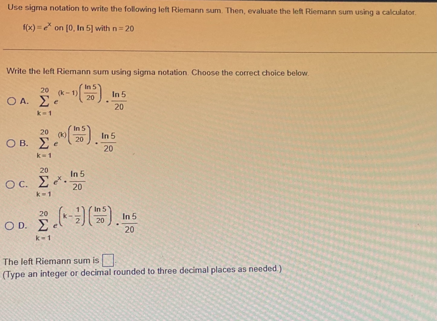 Solved Use sigma notation to write the following left | Chegg.com
