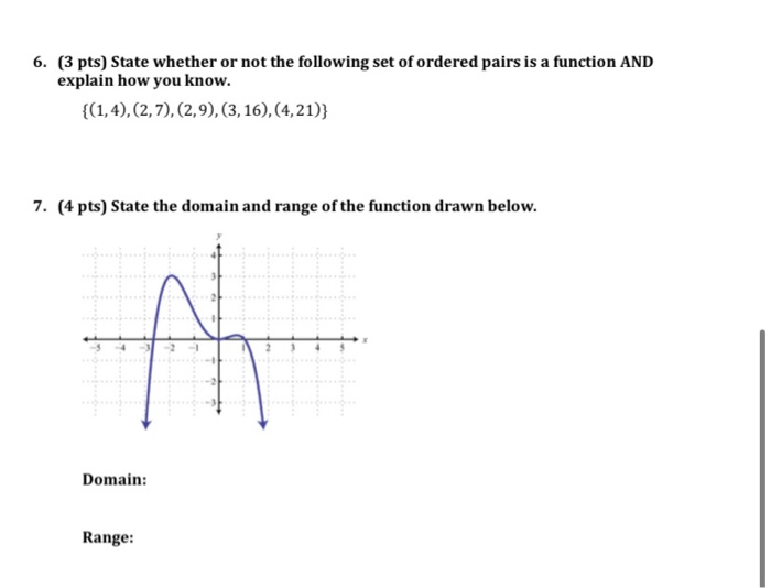 Solved 6. (3 pts) State whether or not the following set of | Chegg.com